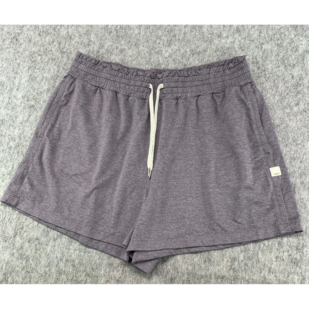 Vuori Shorts Women's XL Purple Halo Boxy Performance 2.0 Dreamknit Gym VW3013